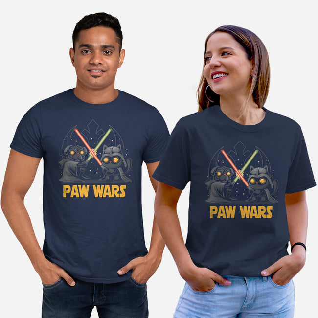 Paw Wars-Unisex-Basic-Tee-erion_designs