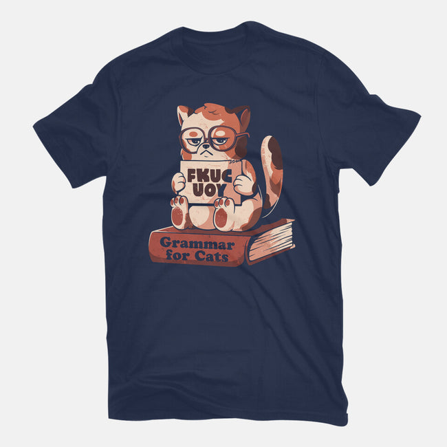 Grammar For Cats-Womens-Fitted-Tee-eduely