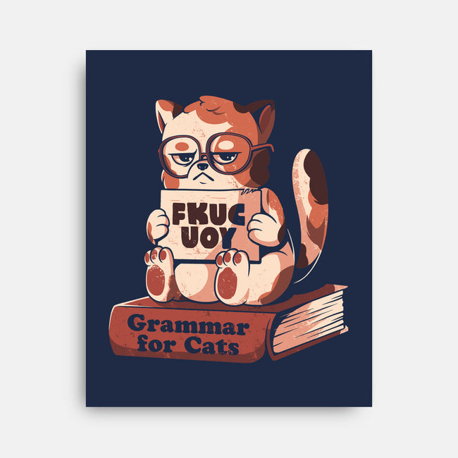 Grammar For Cats-None-Stretched-Canvas-eduely