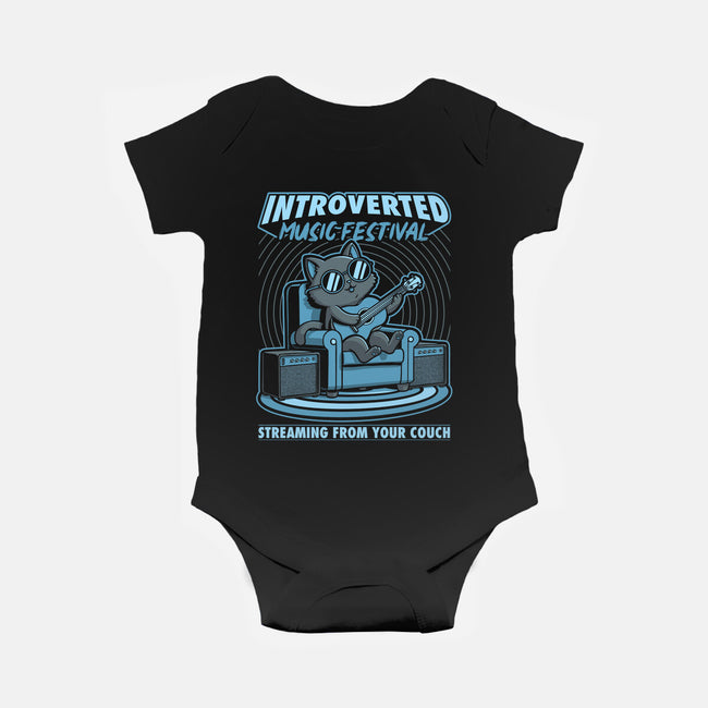 Introverted Music Cat-Baby-Basic-Onesie-Studio Mootant