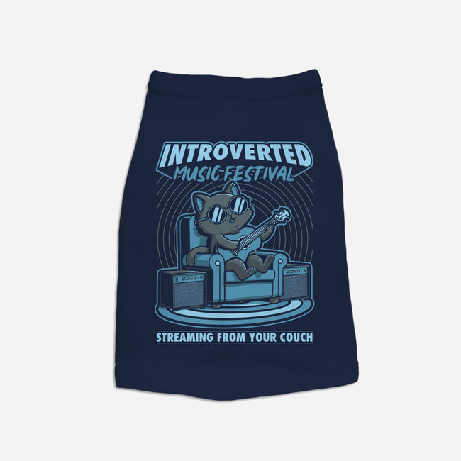 Introverted Music Cat-Dog-Basic-Pet Tank-Studio Mootant