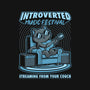 Introverted Music Cat-Womens-V-Neck-Tee-Studio Mootant