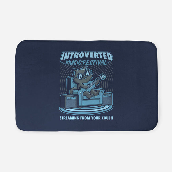 Introverted Music Cat-None-Memory Foam-Bath Mat-Studio Mootant