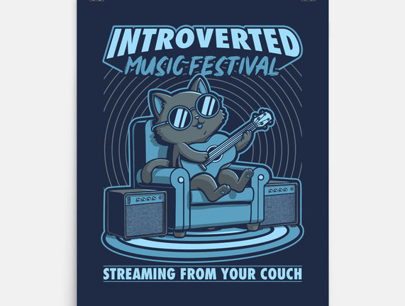 Introverted Music Cat