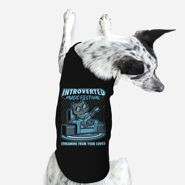 Introverted Music Cat-Dog-Basic-Pet Tank-Studio Mootant