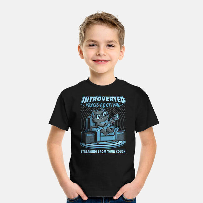 Introverted Music Cat-Youth-Basic-Tee-Studio Mootant