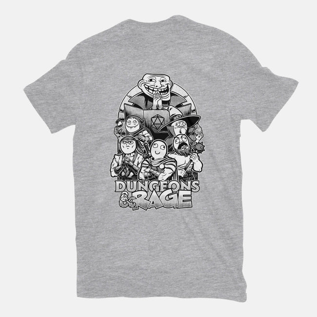 Dungeons And Rage Meme-Womens-Basic-Tee-Studio Mootant