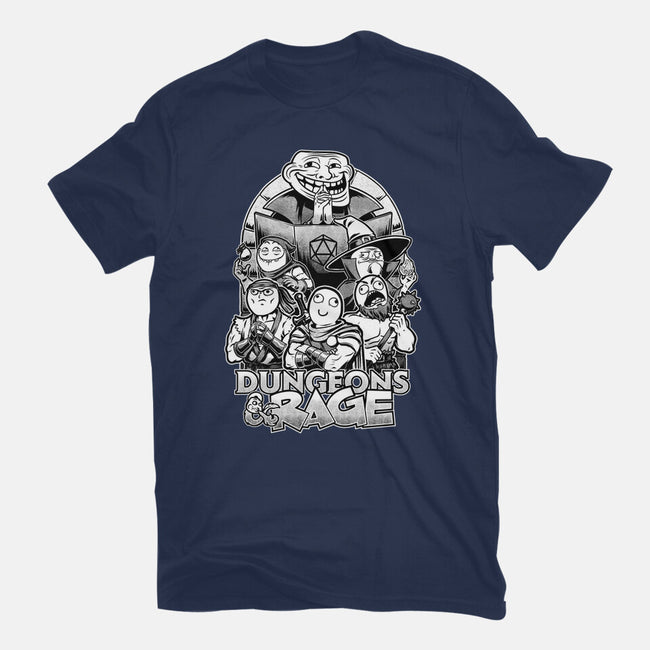 Dungeons And Rage Meme-Womens-Basic-Tee-Studio Mootant