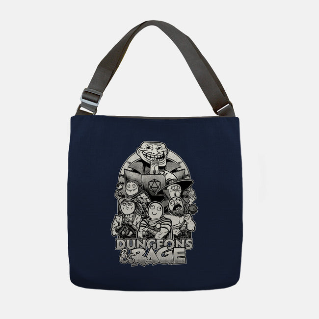 Dungeons And Rage Meme-None-Adjustable Tote-Bag-Studio Mootant