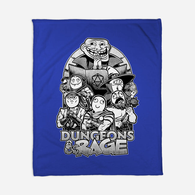 Dungeons And Rage Meme-None-Fleece-Blanket-Studio Mootant