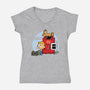 Dogmuts-Womens-V-Neck-Tee-Olipop