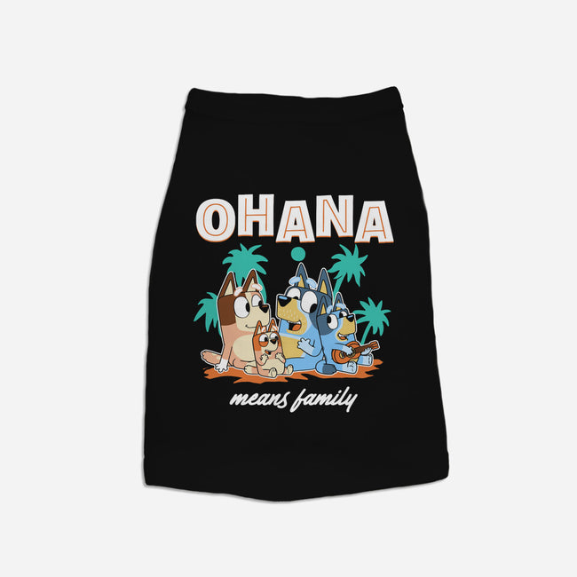 Bluey Ohana-Dog-Basic-Pet Tank-naomori