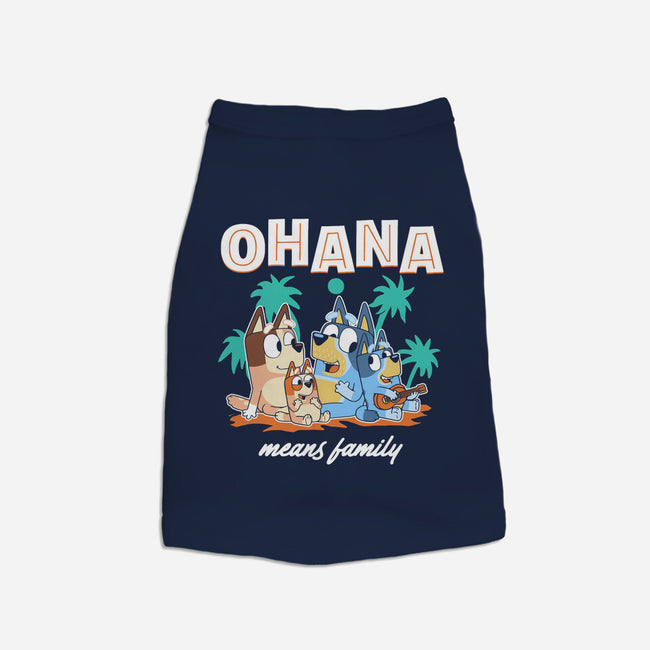 Bluey Ohana-Dog-Basic-Pet Tank-naomori