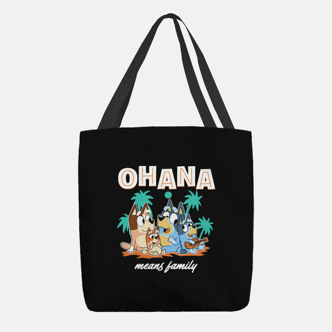 Bluey Ohana-None-Basic Tote-Bag-naomori