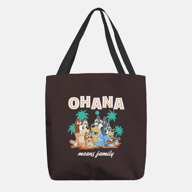 Bluey Ohana-None-Basic Tote-Bag-naomori