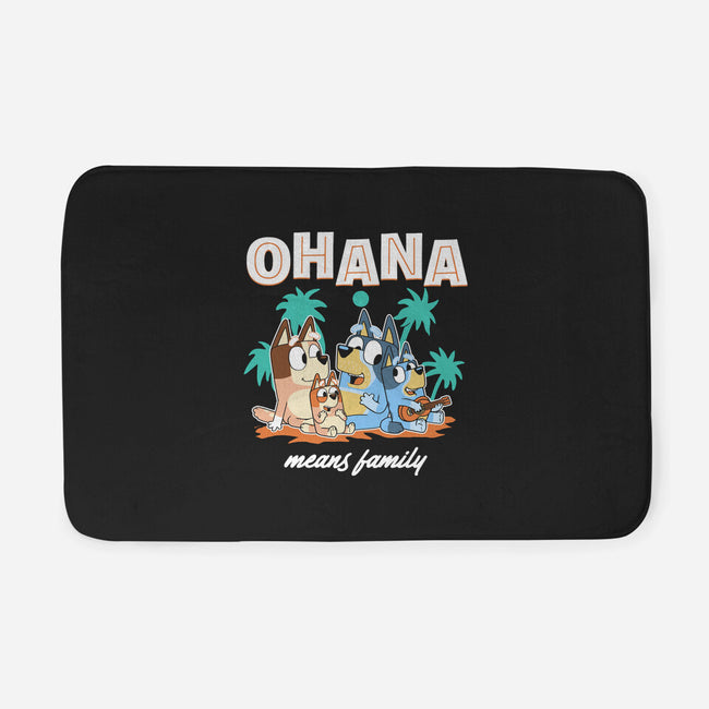 Bluey Ohana-None-Memory Foam-Bath Mat-naomori