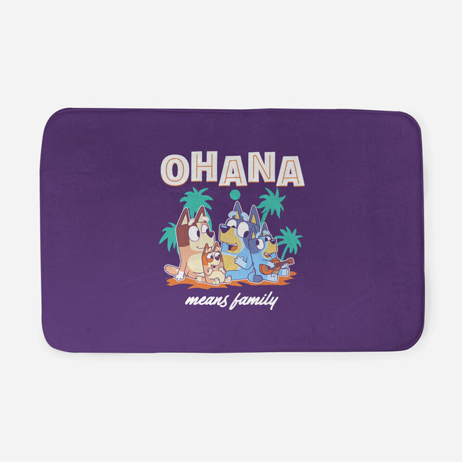 Bluey Ohana-None-Memory Foam-Bath Mat-naomori