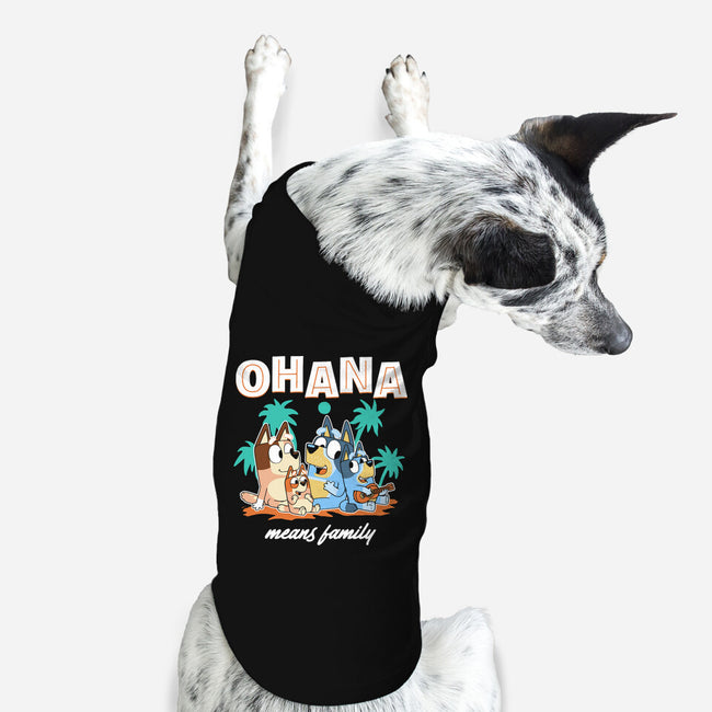 Bluey Ohana-Dog-Basic-Pet Tank-naomori