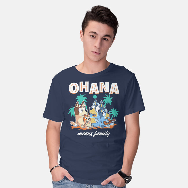 Bluey Ohana-Mens-Basic-Tee-naomori