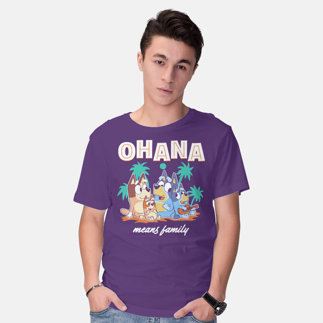 Bluey Ohana-Mens-Basic-Tee-naomori