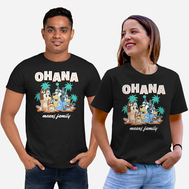 Bluey Ohana-Unisex-Basic-Tee-naomori