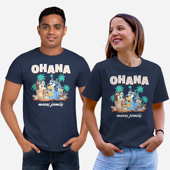 Bluey Ohana-Unisex-Basic-Tee-naomori