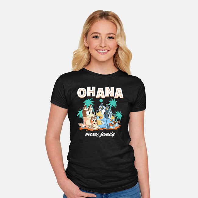 Bluey Ohana-Womens-Fitted-Tee-naomori