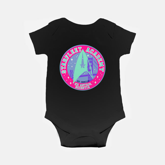 Starfleet Academy Varsity-Baby-Basic-Onesie-Afire