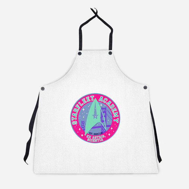 Starfleet Academy Varsity-Unisex-Kitchen-Apron-Afire