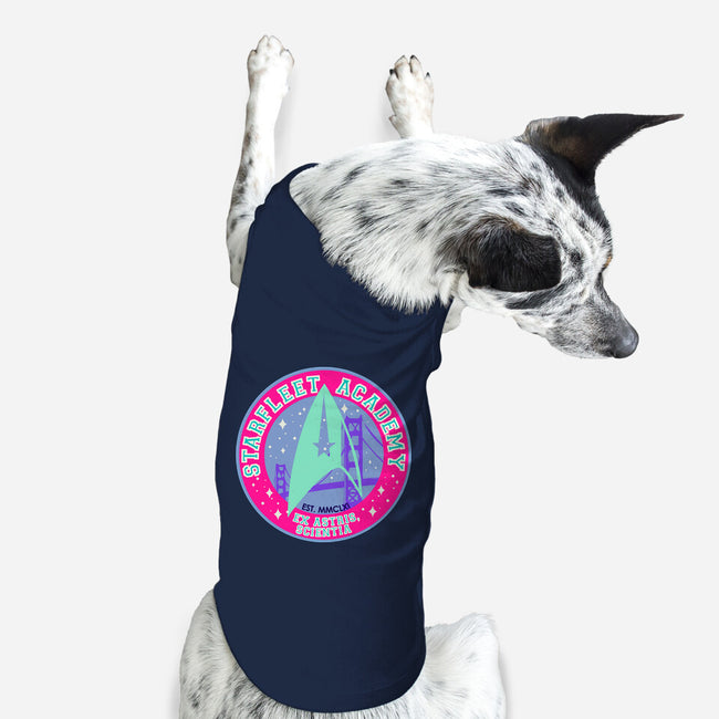 Starfleet Academy Varsity-Dog-Basic-Pet Tank-Afire