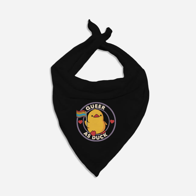 Queer As Duck Pride-Dog-Bandana-Pet Collar-tobefonseca