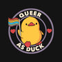 Queer As Duck Pride-Womens-Fitted-Tee-tobefonseca