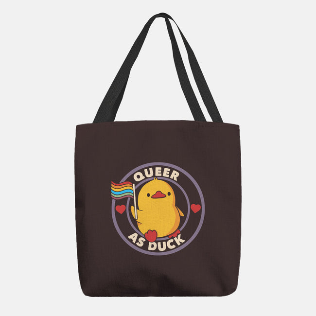 Queer As Duck Pride-None-Basic Tote-Bag-tobefonseca