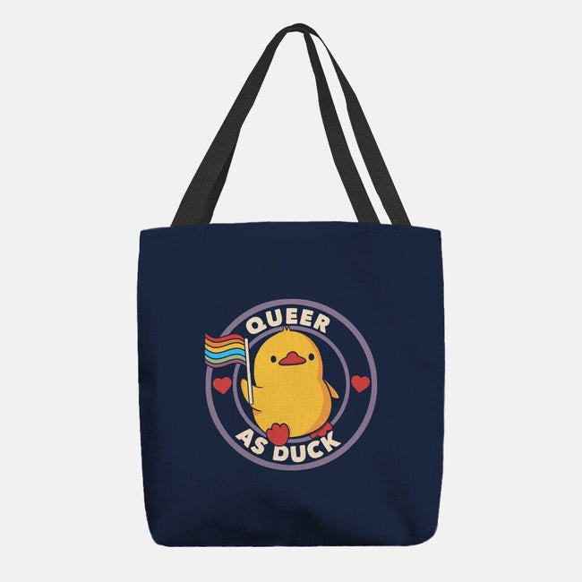 Queer As Duck Pride-None-Basic Tote-Bag-tobefonseca