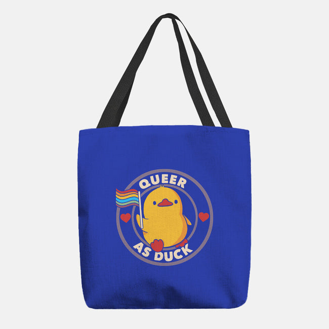 Queer As Duck Pride-None-Basic Tote-Bag-tobefonseca