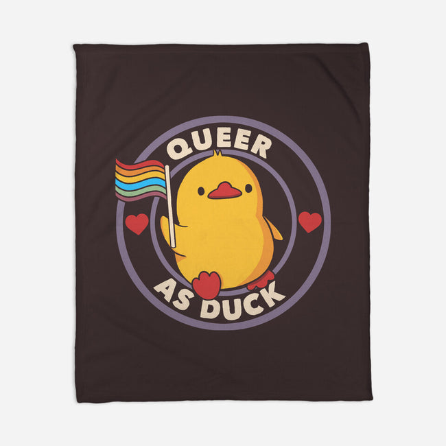 Queer As Duck Pride-None-Fleece-Blanket-tobefonseca