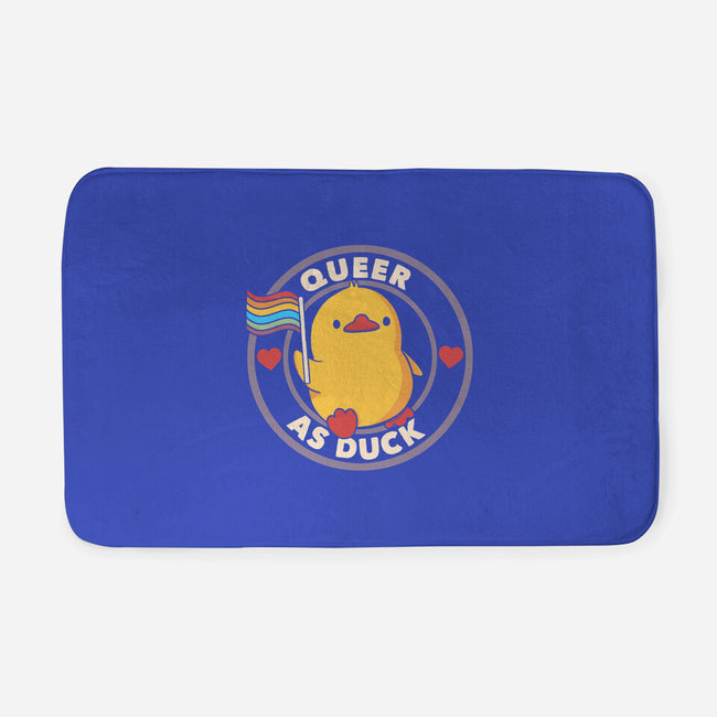 Queer As Duck Pride-None-Memory Foam-Bath Mat-tobefonseca