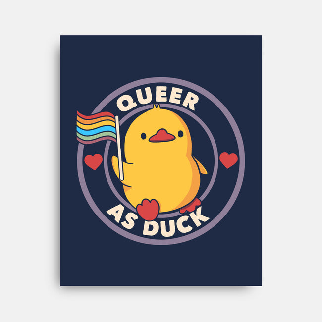 Queer As Duck Pride-None-Stretched-Canvas-tobefonseca