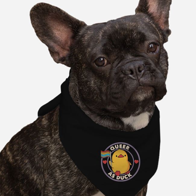 Queer As Duck Pride-Dog-Bandana-Pet Collar-tobefonseca