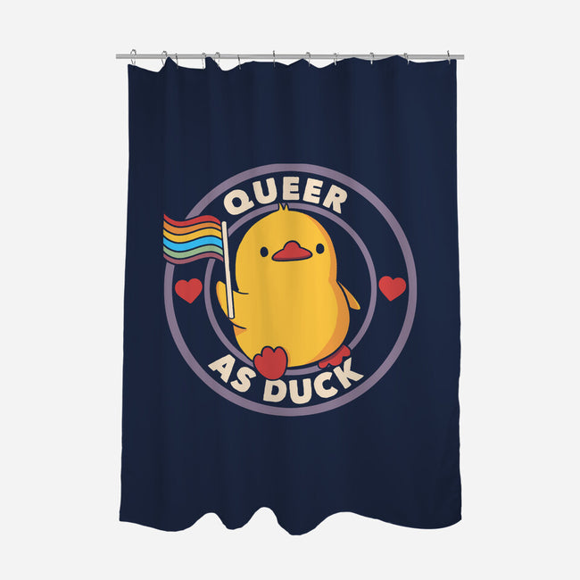 Queer As Duck Pride-None-Polyester-Shower Curtain-tobefonseca