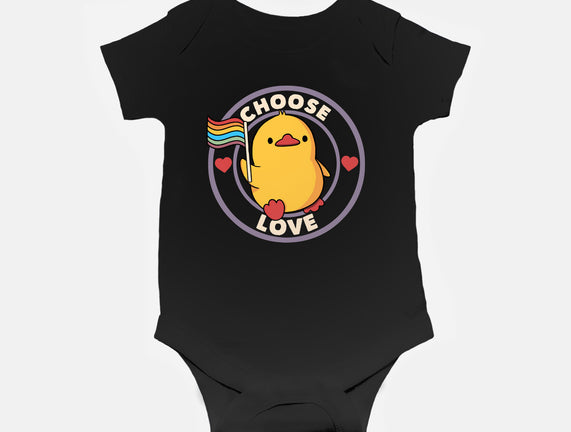 Choose Love Pride Duck