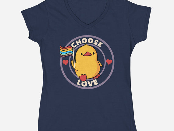 Choose Love Pride Duck