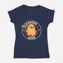 Choose Love Pride Duck-Womens-V-Neck-Tee-tobefonseca