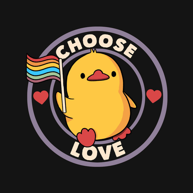 Choose Love Pride Duck-None-Stretched-Canvas-tobefonseca