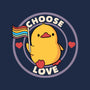 Choose Love Pride Duck-None-Glossy-Sticker-tobefonseca