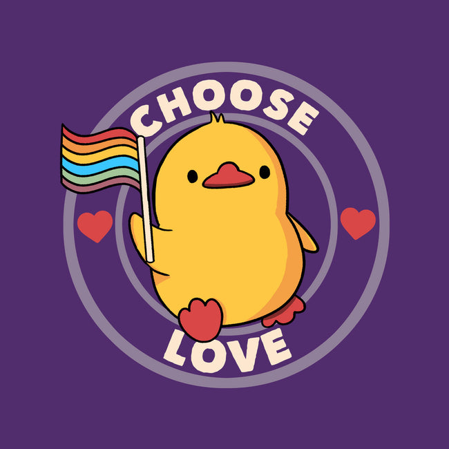 Choose Love Pride Duck-Mens-Basic-Tee-tobefonseca