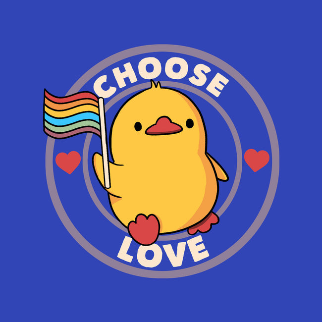 Choose Love Pride Duck-Womens-V-Neck-Tee-tobefonseca