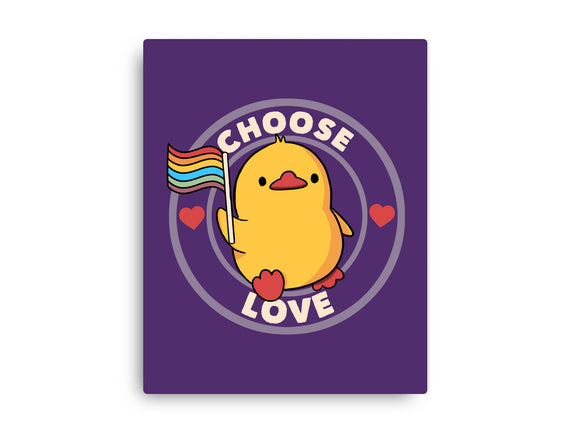 Choose Love Pride Duck