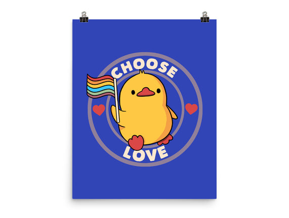 Choose Love Pride Duck