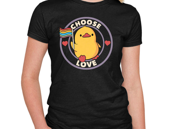 Choose Love Pride Duck